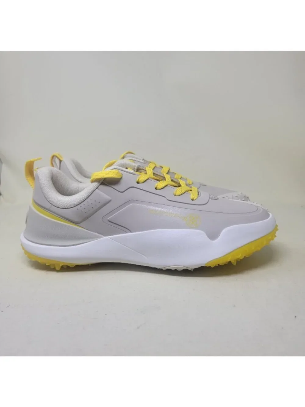 G/FORE G/18 Stone White Cyber Yellow Spikeless Golf Shoes Mens Size 11 GUF000001